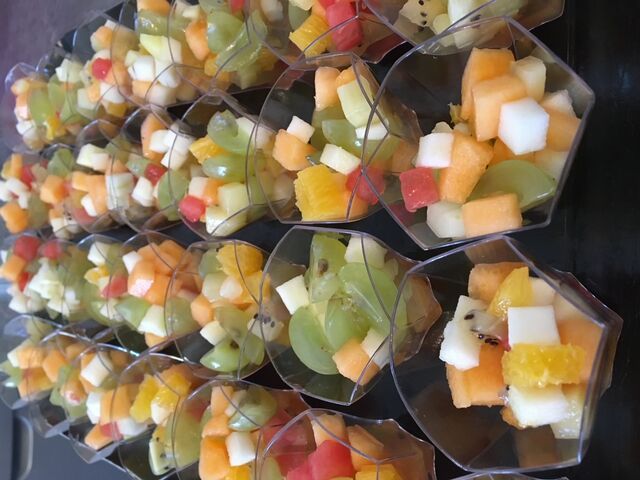 Verrines de fruits frais