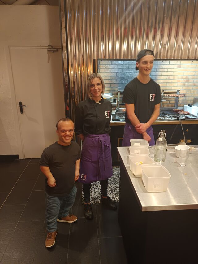 Avec notre Grillardine Elodie et Aurélien