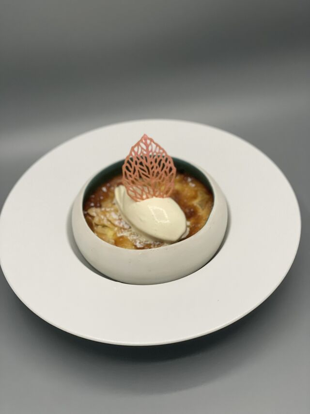 Le clafoutis à la poire glace vanille