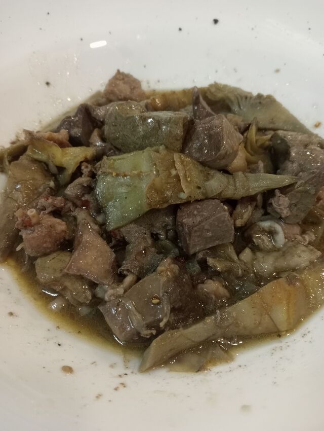 Coratella con i Carciofi