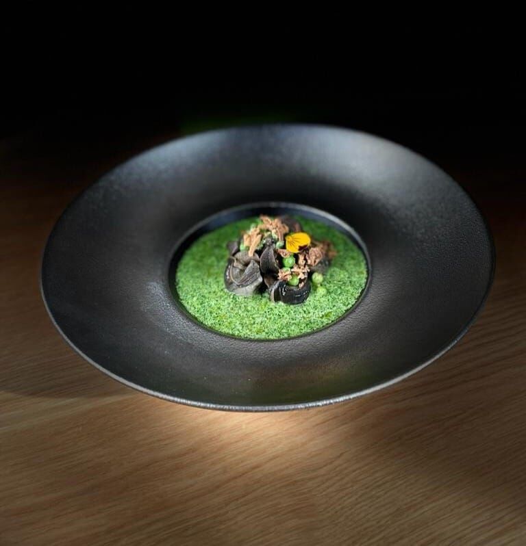 Escargots en nage de persil et Berlicombel affiné (fromage de brebis Ferme de Berlicombel Fouchy)