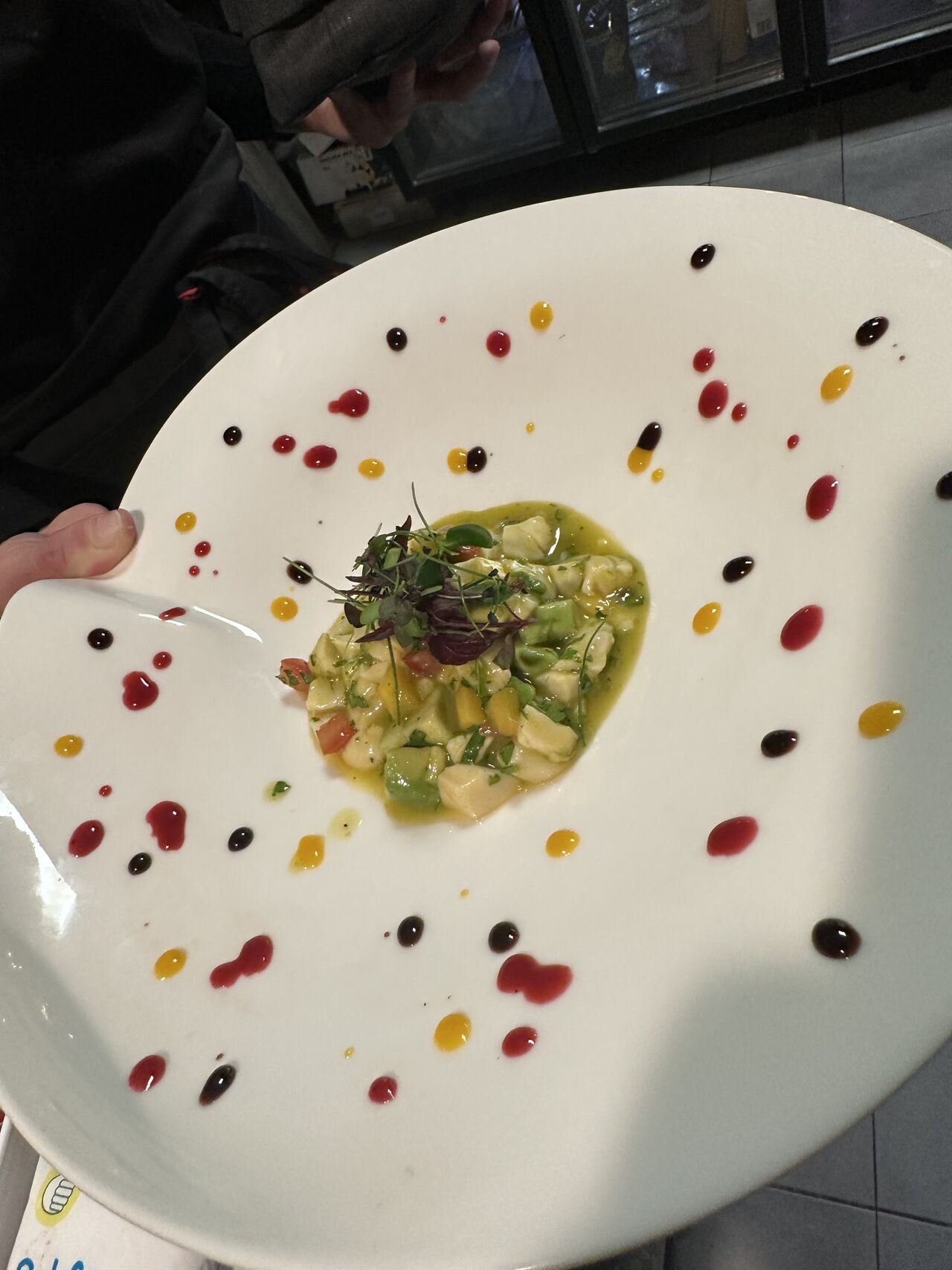 Tartare de saint Jacques et ses fruits exotiques