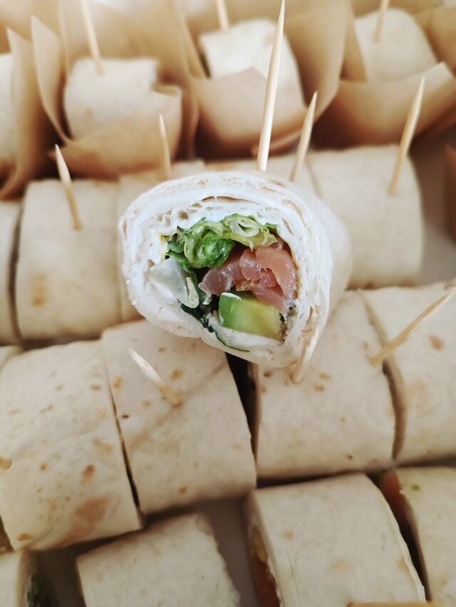 Minis wraps saumon