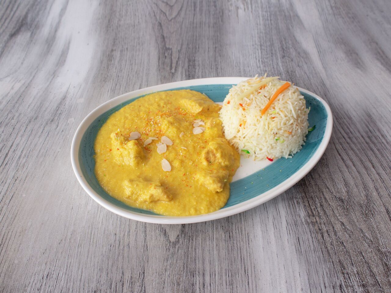 Pollo korma con Arroz