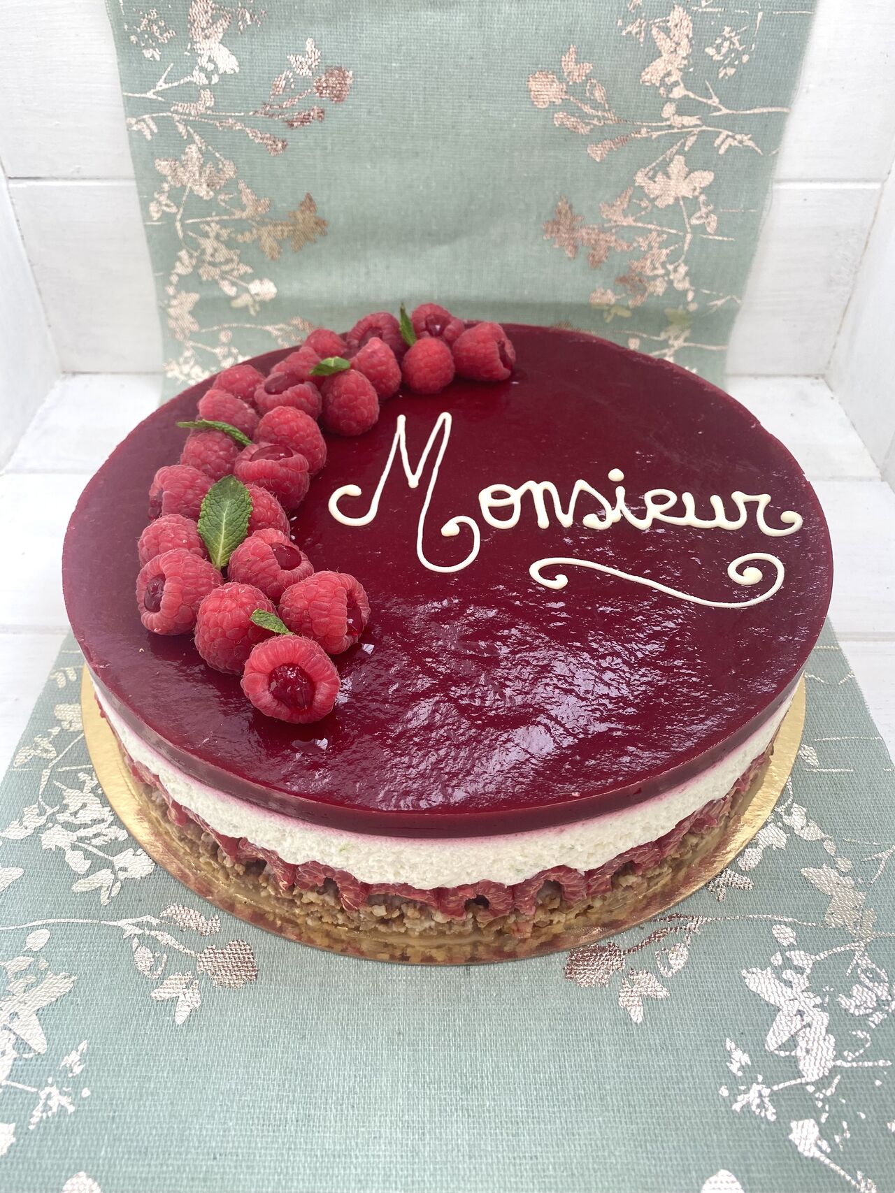 Cheesecake citron vert framboises (4,00€ la part)
