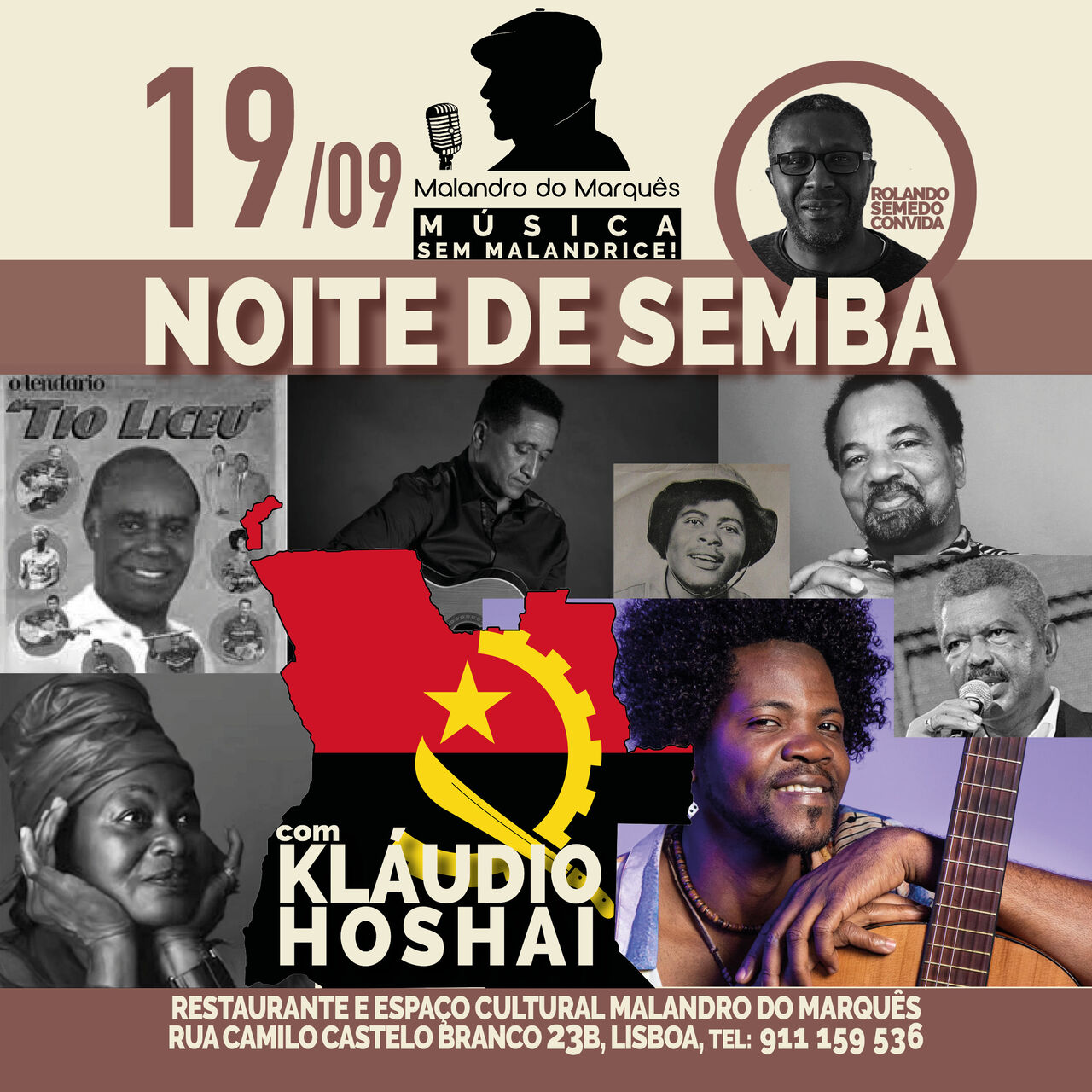 Noite de Semba com Klaudio Hoshai