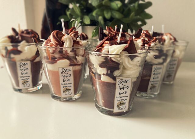 Szójaviasz illatgyertyák (retró kávé)