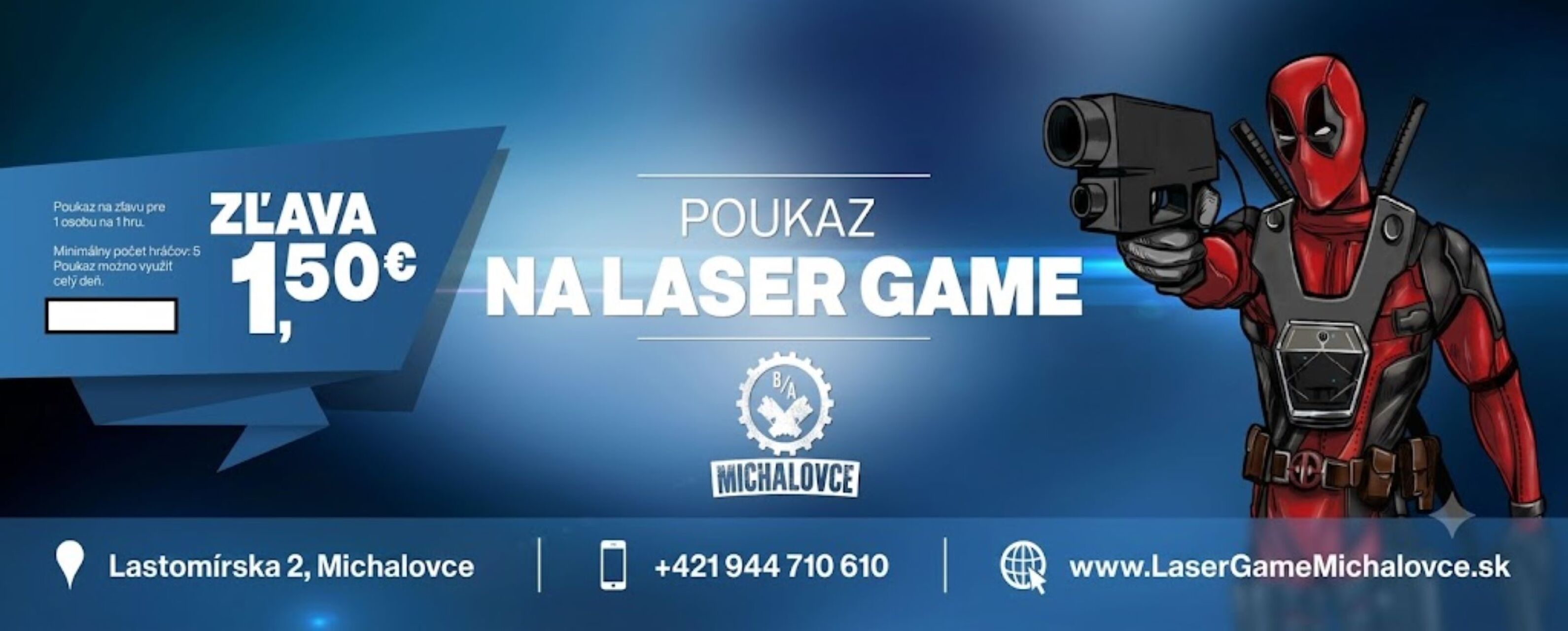 Poukaz LASER GAME