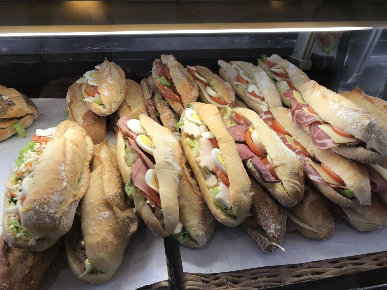Un nombreux choix de sandwichs