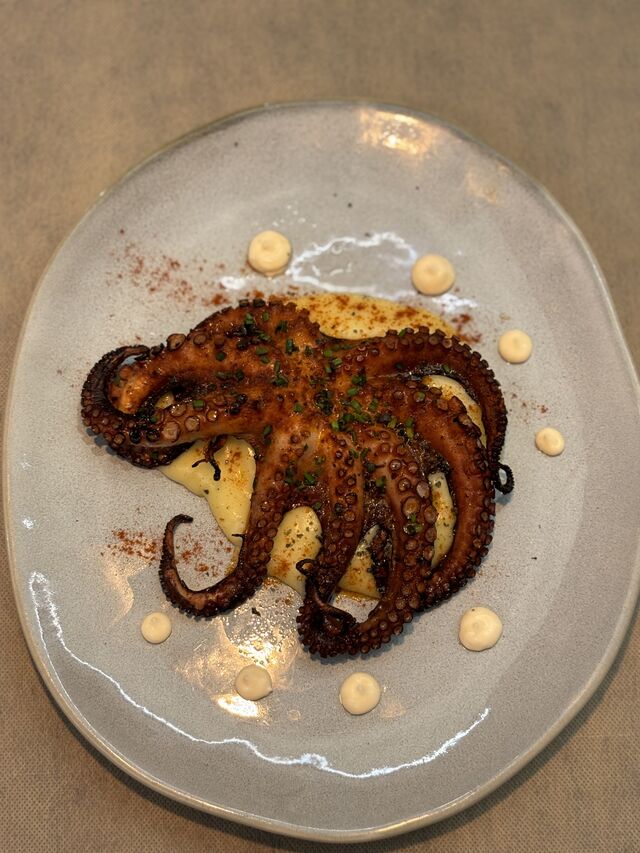 Pulpo al parmentier