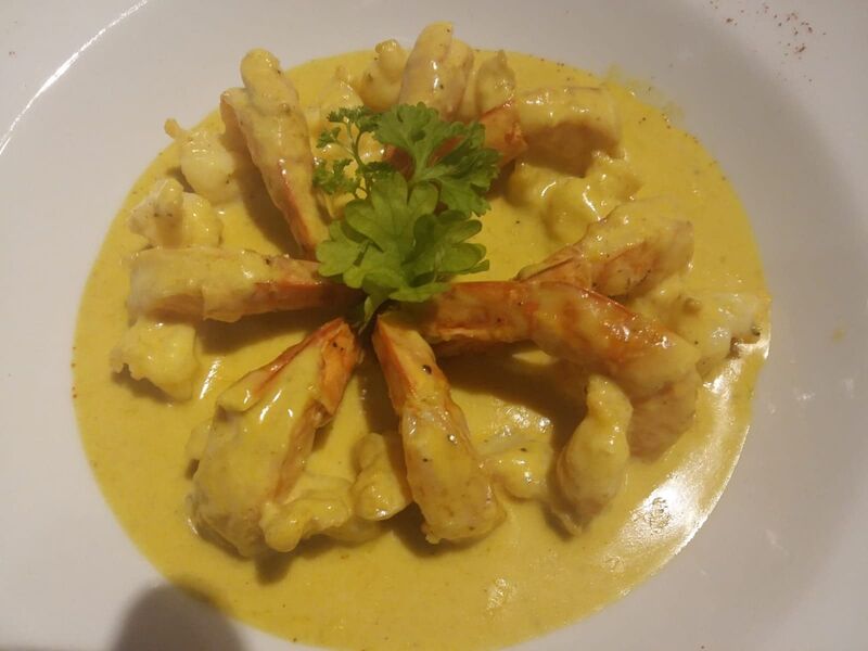 Scampi curry