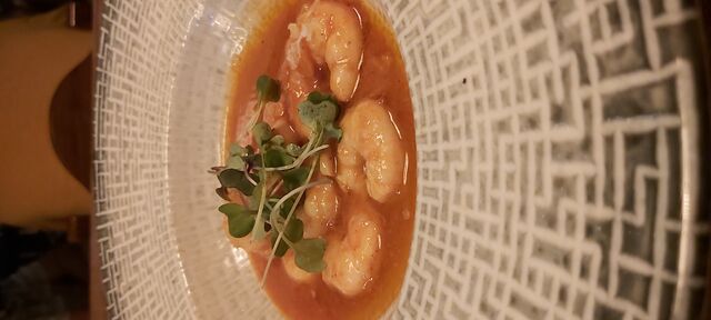 Nuestras Gambas al Ajillo maceradas en kimchi