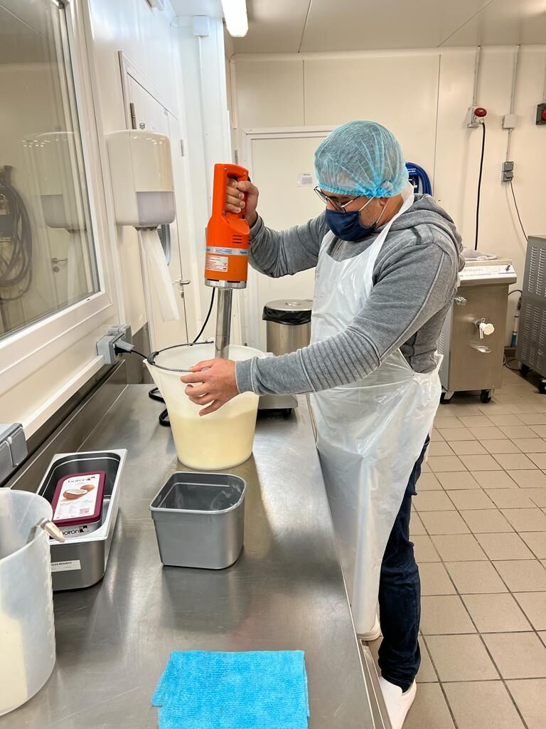 mix de la préparation