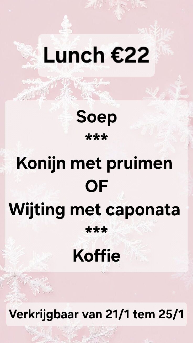 Lunch week 21 januari