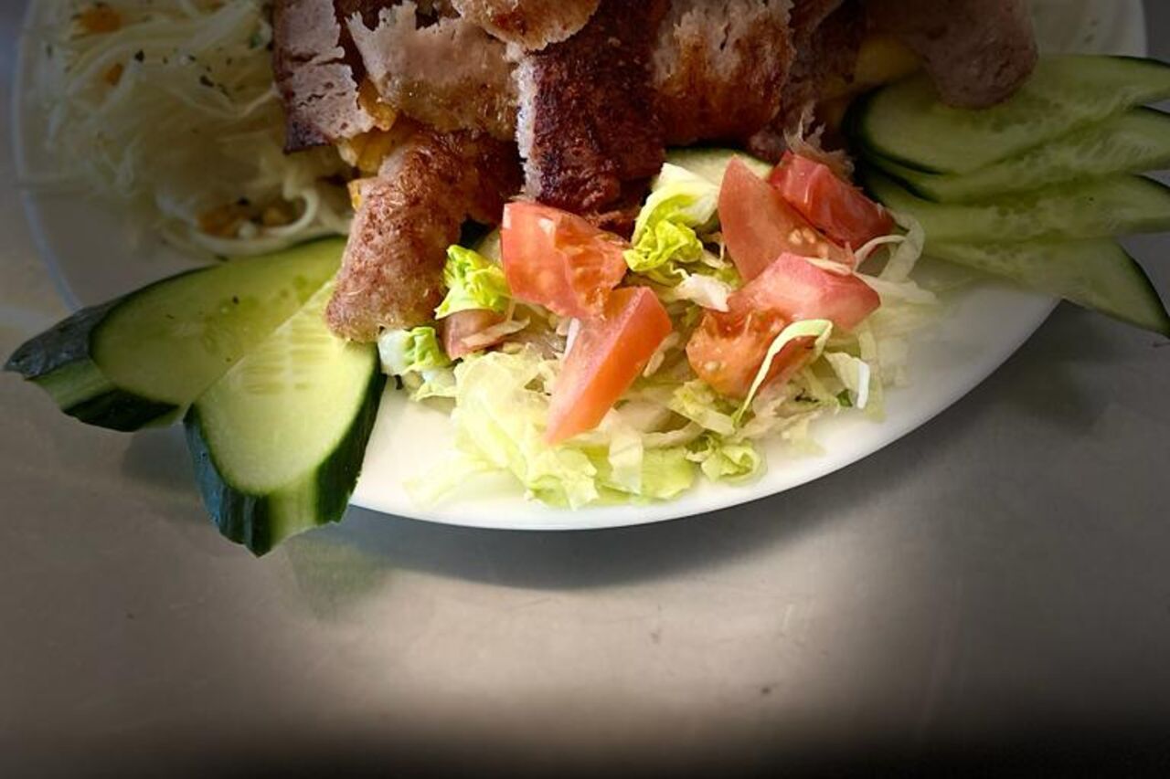 Salat mit Dönerfleisch