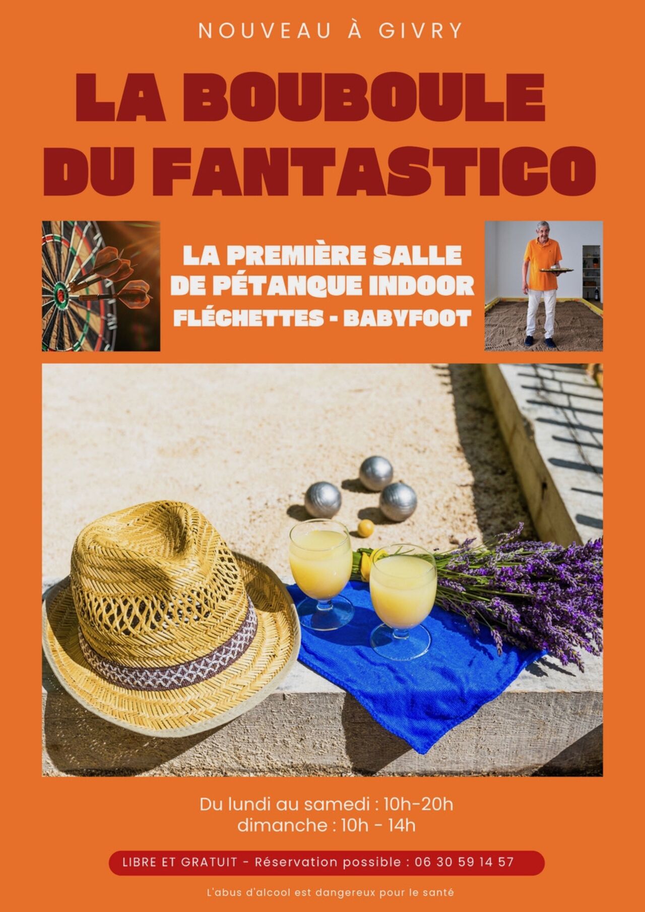 1ère salle INDOOR PÉTANQUE + Fléchettes et Babyfoot
