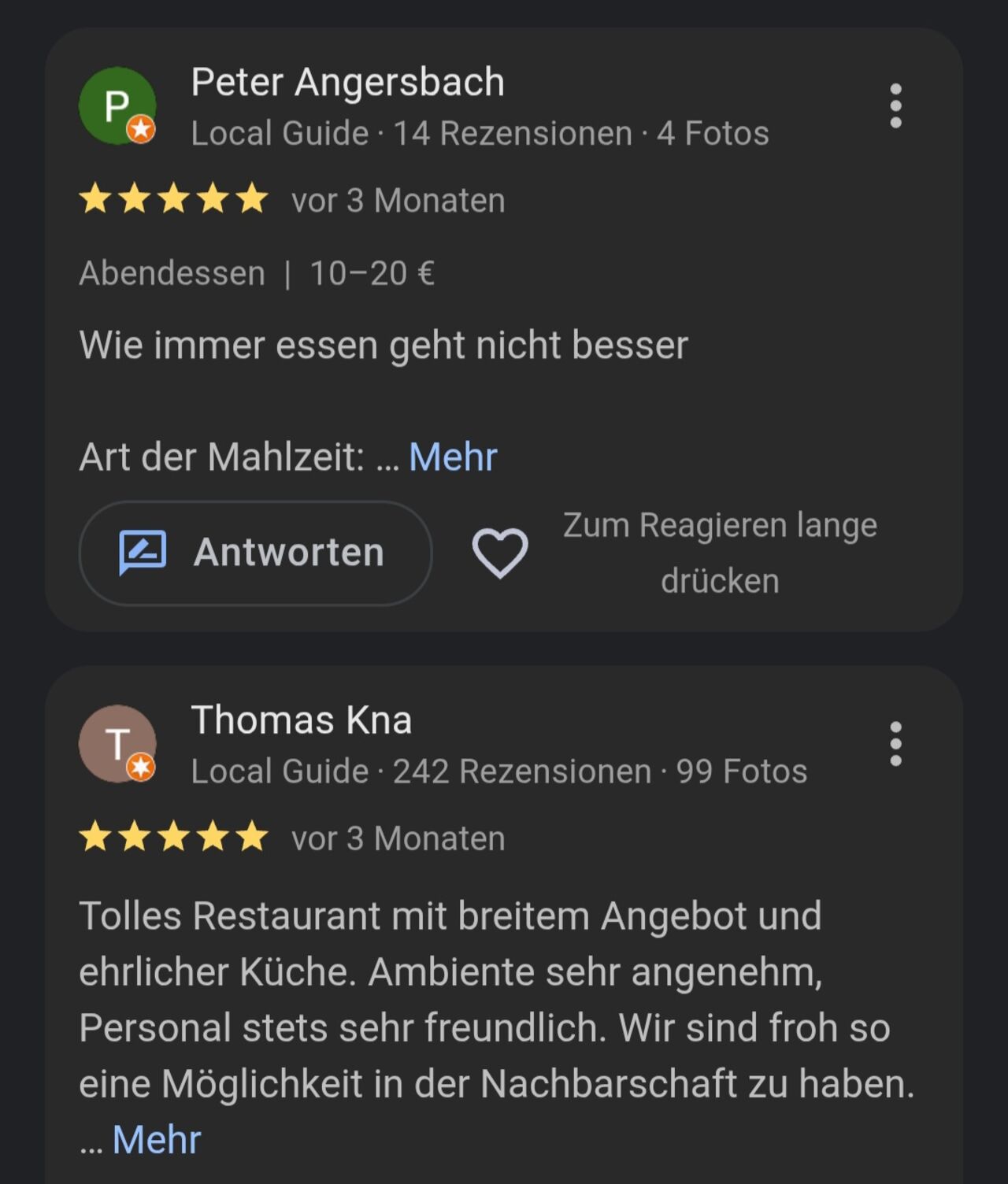 Das sagen Gäste über uns...