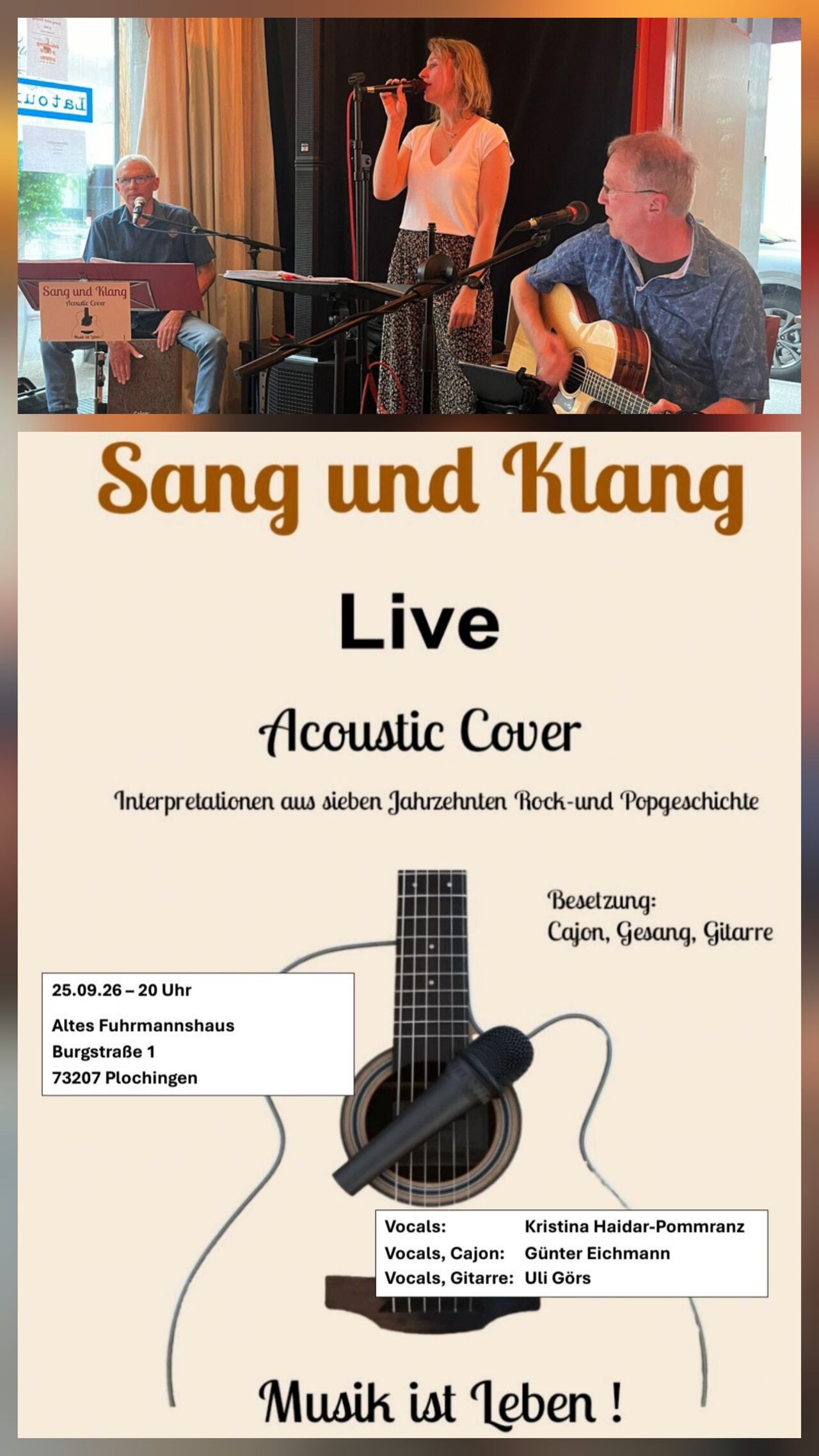 25.09. Freitag: "Sang und Klang"