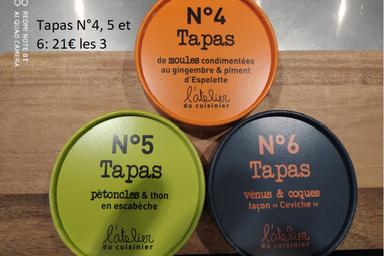 Nos tapas N°4, 5 et 6