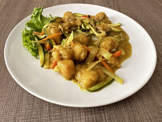 Queue de Lotte au curry 