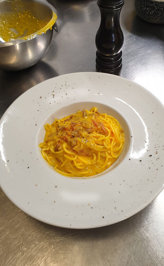 Spaghettoni Carbonara di Sauris