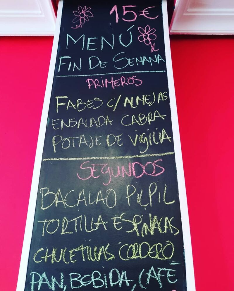 Menú de finde semana 15€