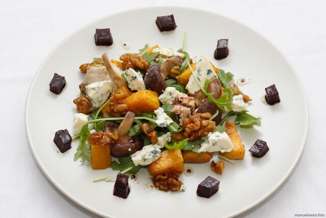 Abóbora no Forno, Gorgonzola e Nozes
