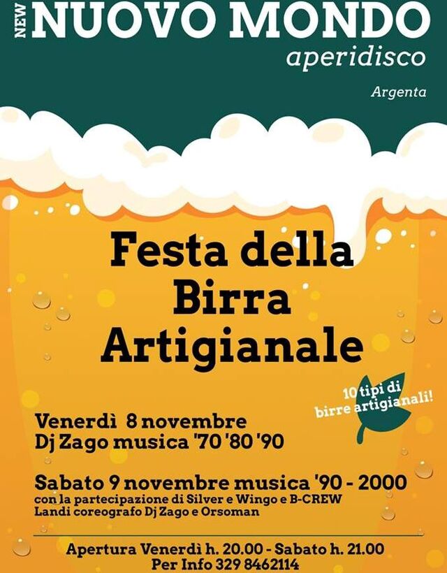 Festa della Birra Artigianale 9 Novembre 2019