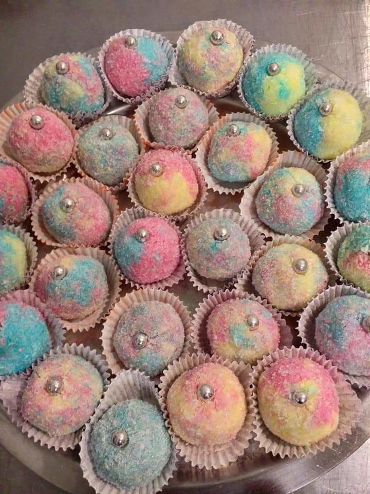 Boules de Coco/Choco arc en ciel