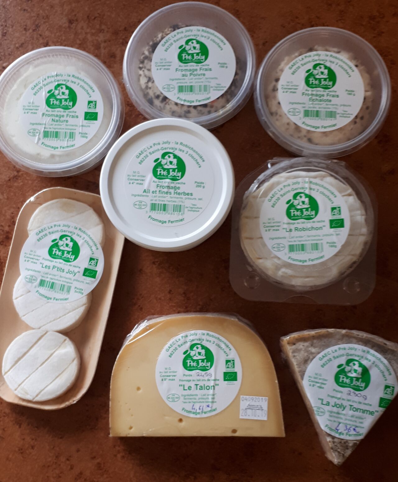 Le pré Joly fromage de vache.