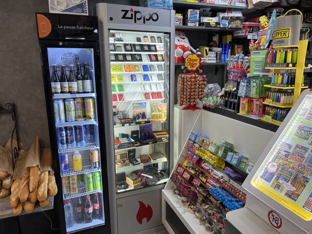 Boissons emporter bonbon et sa vitrine bonbon