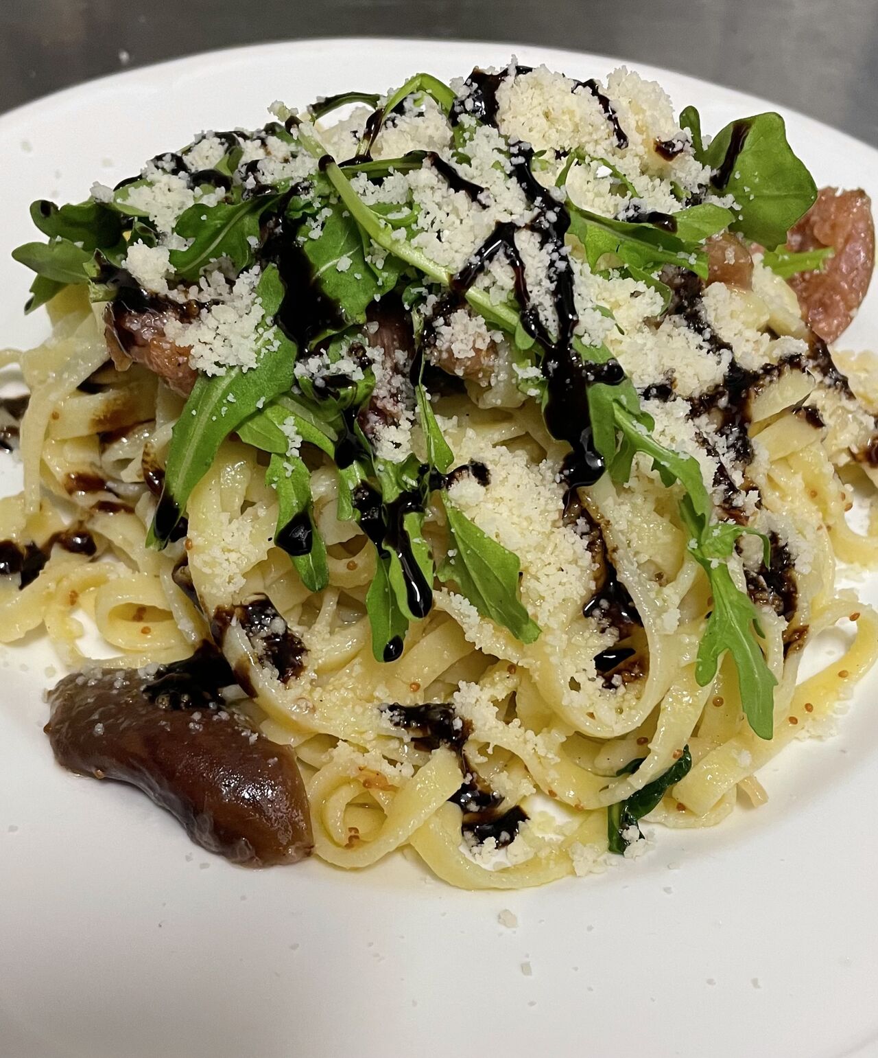 Tagliolini mit Feigen, Rucola & Aceto Balsamico 