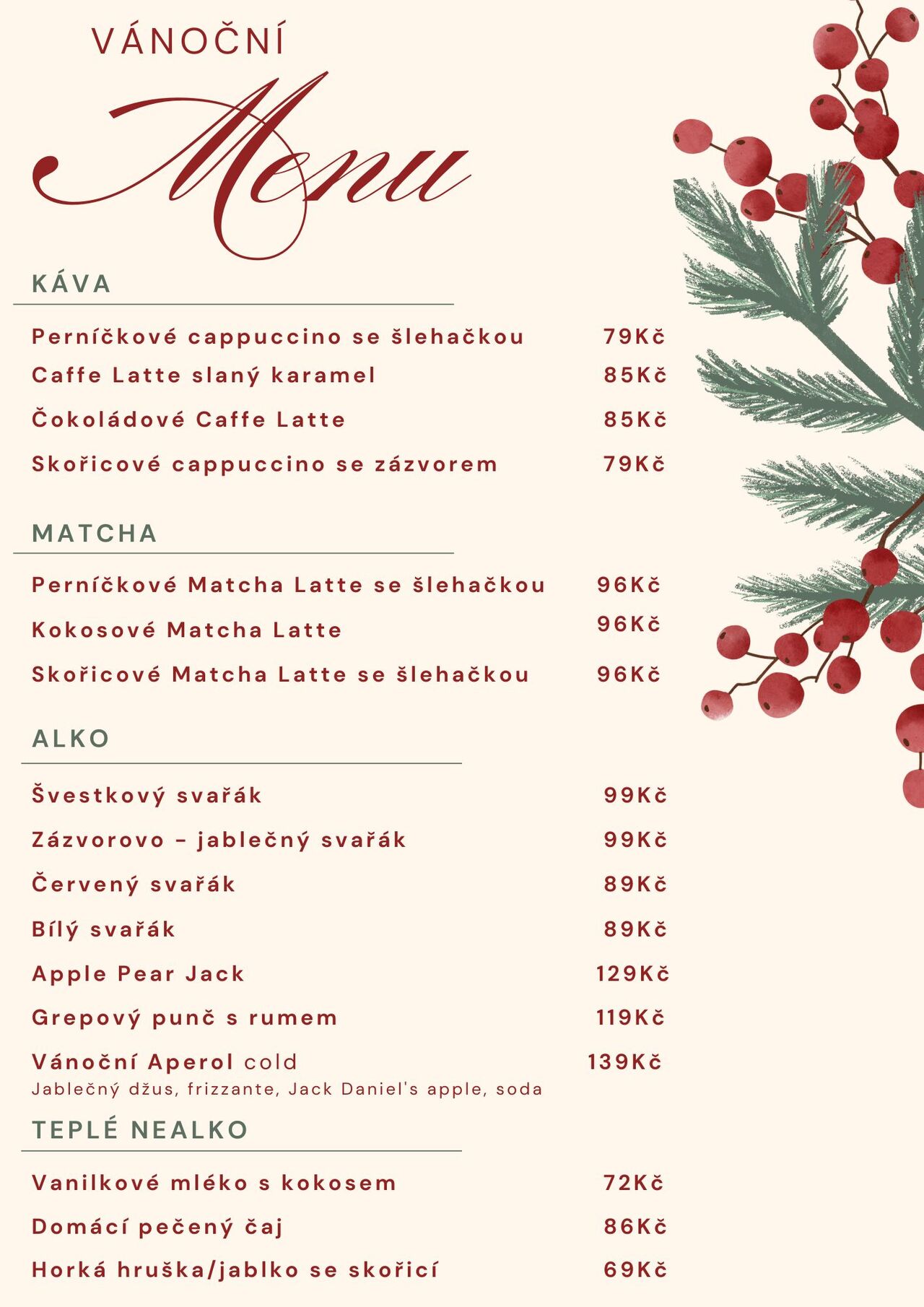 Vánoční menu