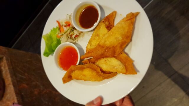 Selbstgemachte Fischtaschen 