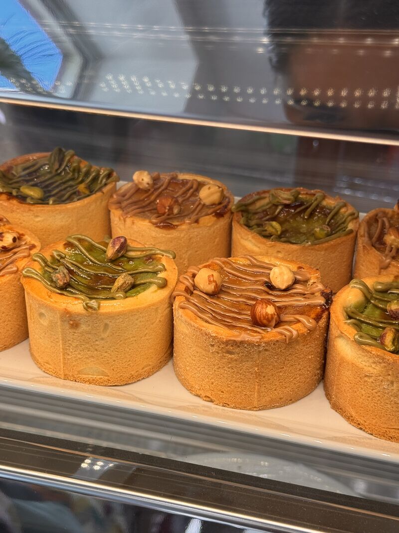 Flan noisettes/pistache
