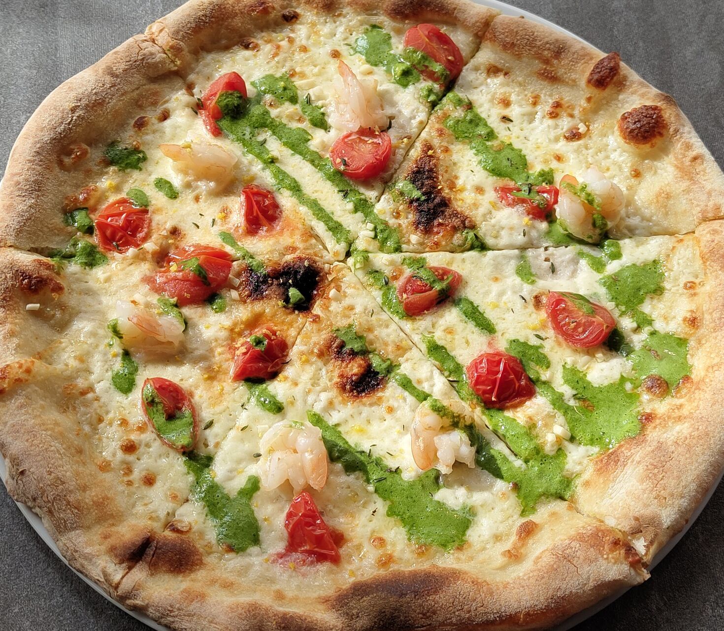 Pizza sezonowa z Krewetą