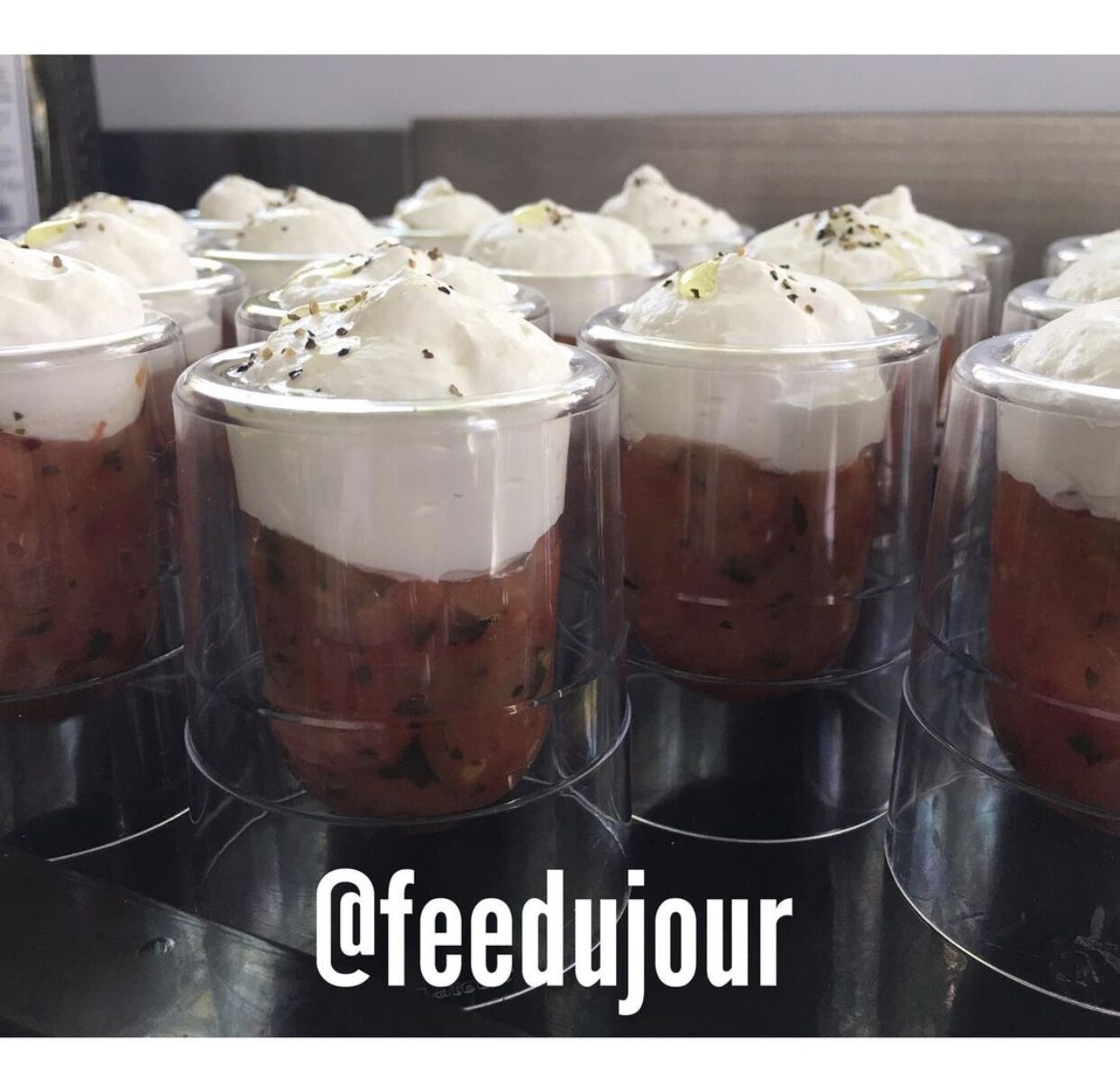 Tartare de tomates / mousse de burrata