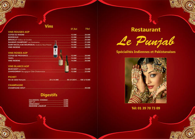 RESTAURANT MENU MAIN PAGE