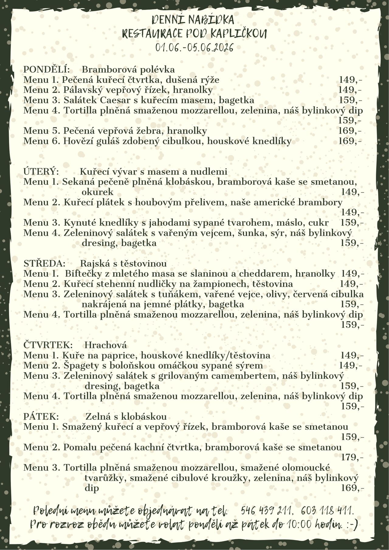 Denní menu
