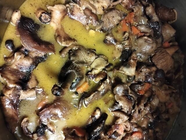 Setas shiitake en escabeche de cítricos 