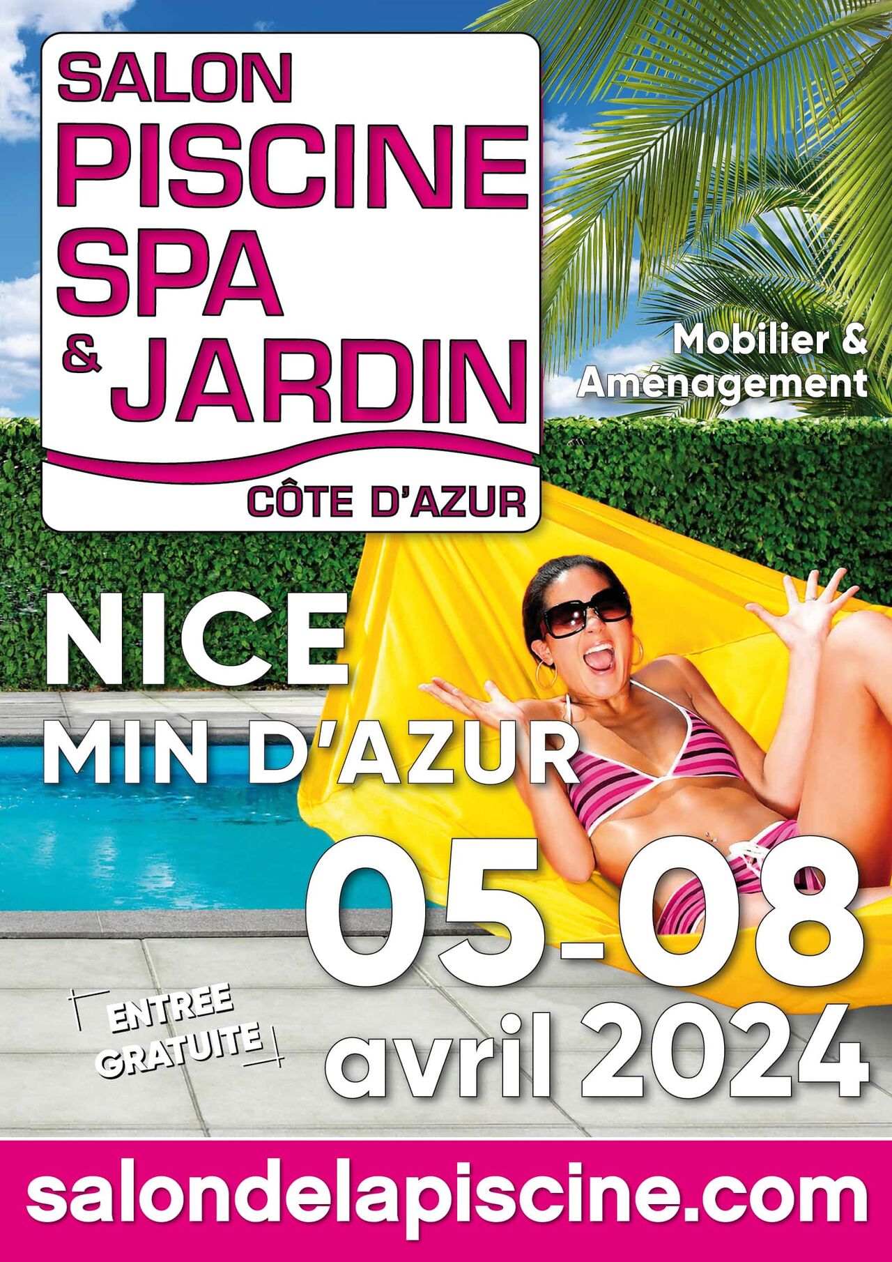 salon du jardin piscine et spa de Nice