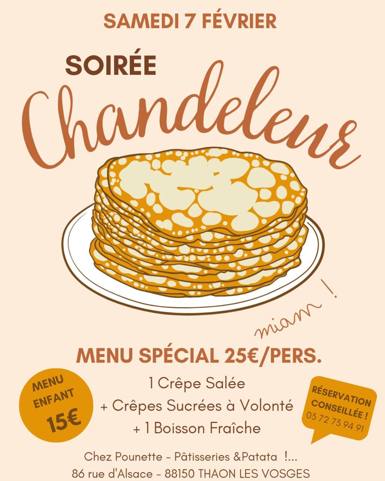 Soirée CHANDELEUR