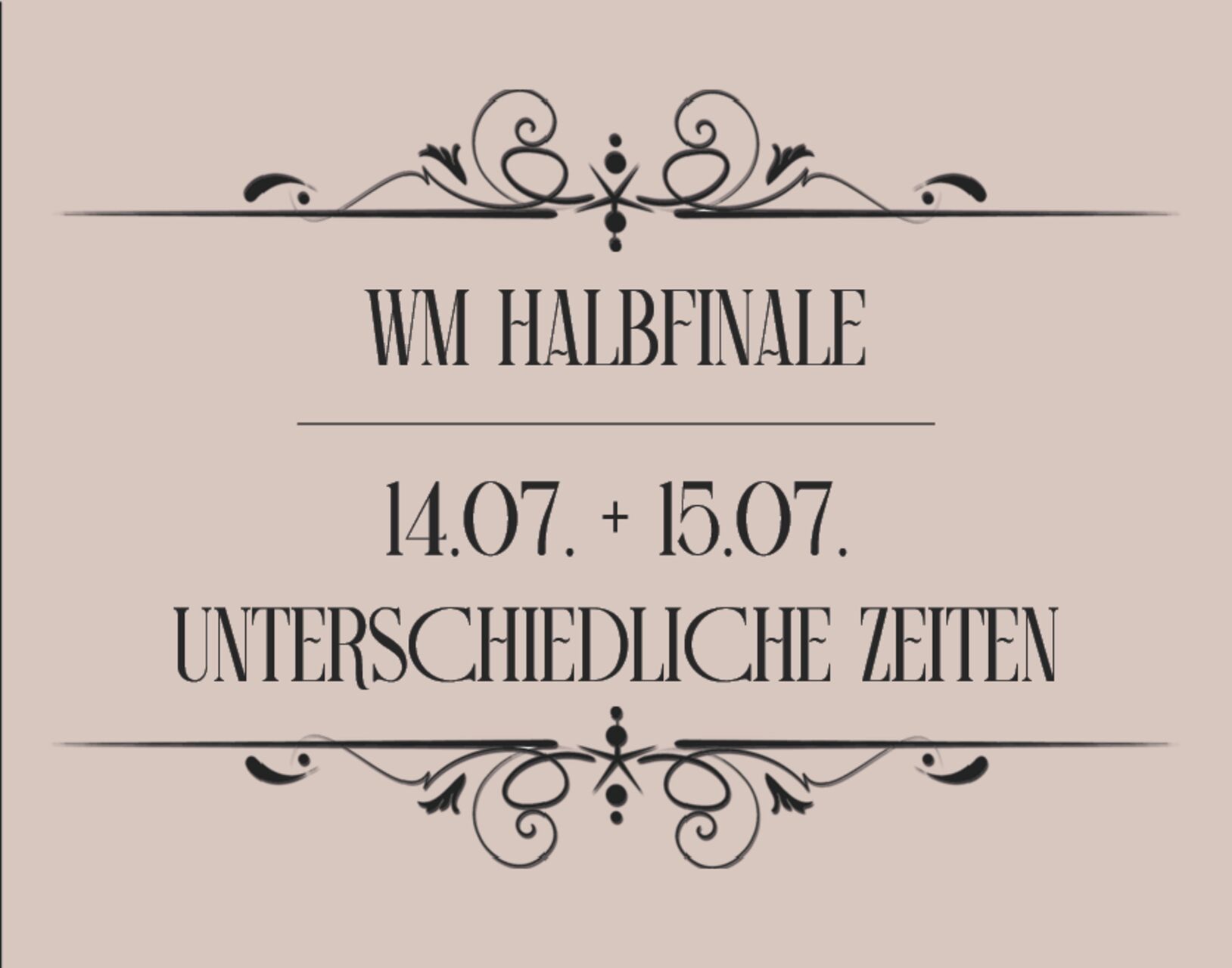 WM HALBFINALE