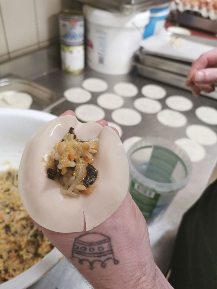 Préparation raviole maison