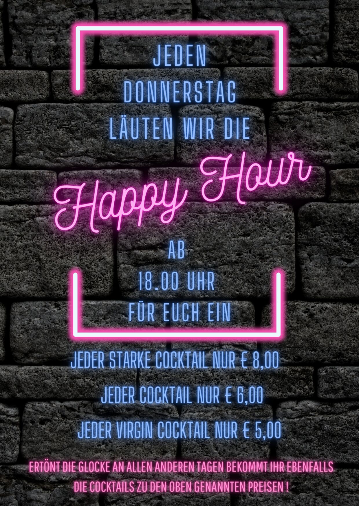 Unsere Happy Hour