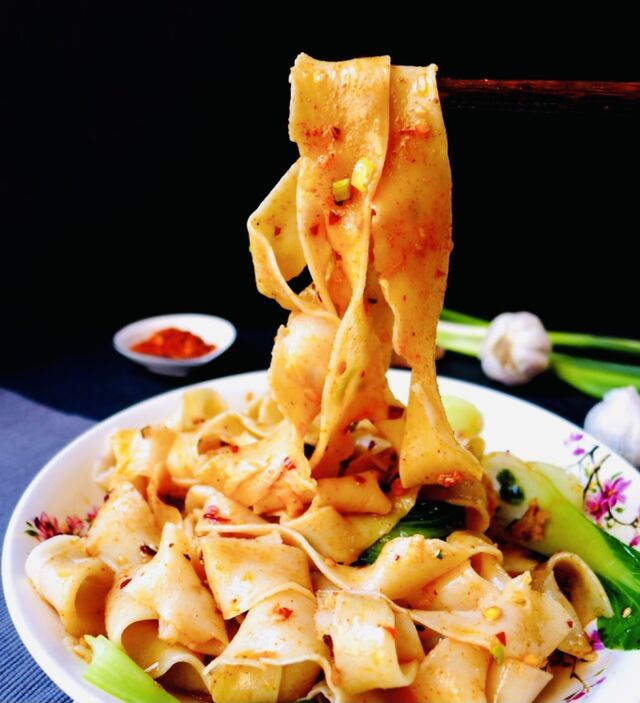 Pâtes Biang biang aux légumes