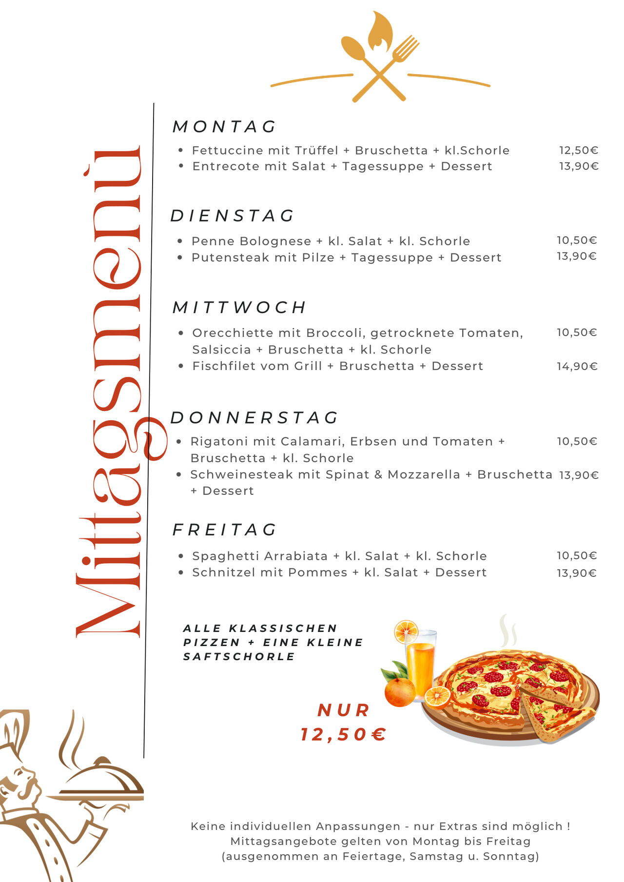 Mittagsmenu