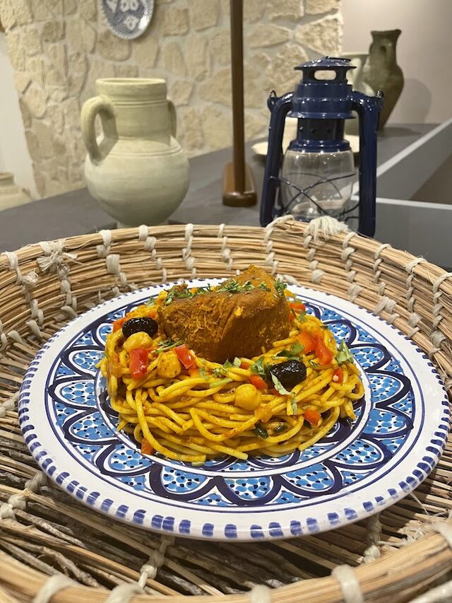 Spaghettis Salsa à l'agneau mijoté 