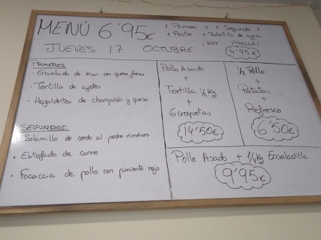 17 de Octubre, menú ❤️