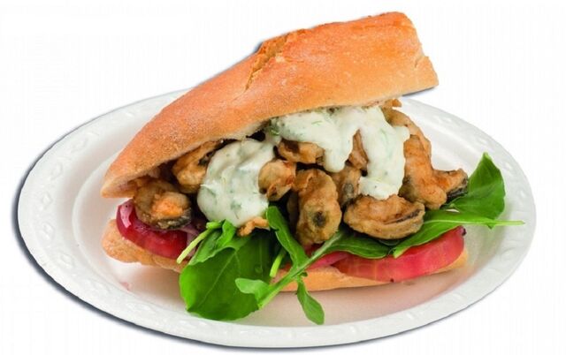 Ekmek Arası Midye - Fried Mussel with Half Bread